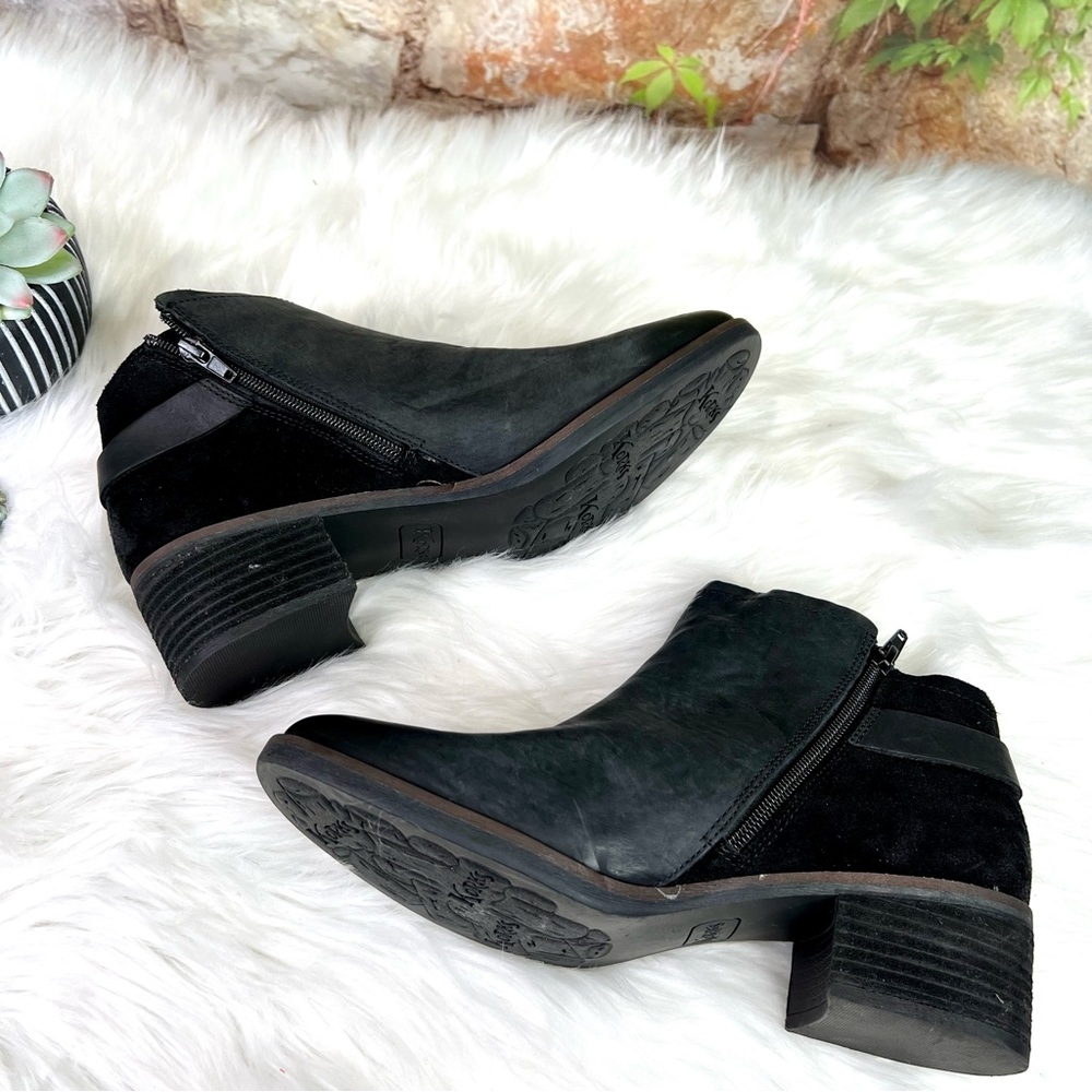 KORK-EASE KORKS Black Leather and Suede Ankle Boots, 8.5M - Picture 10 of 12